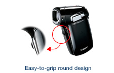 Easy-to-grip round design